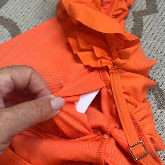Lilly Pulitzer Olivann One-Piece Orange Swimsuit, size 16 - Picture 11 of 16